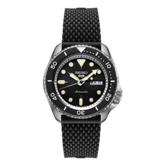 No. 5 Series Rubber Strap Black Sports Mechanical Watch SRPD73k2